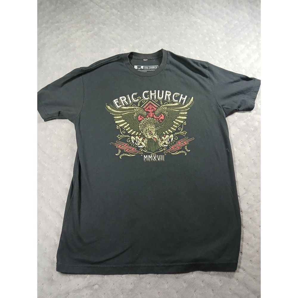 Eric Church Holdin My Own Tour 2017 T-Shirt Mens Medium Black Graphic ConcertTee